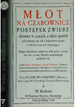 Młot na czarownice Reprint z 1614 r