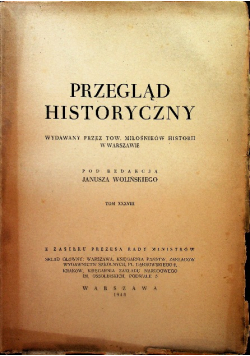 Przegląd historyczny tom XXXVIII 1948 r.