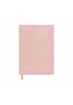 Notatnik z wegańskiego zamszu Dusty Pink