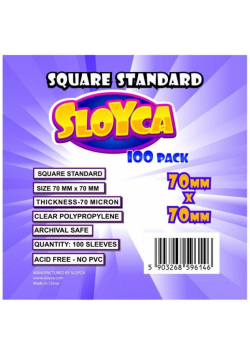 Koszulki Square Standard 70x70mm (100szt) SLOYCA