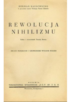 Rewolucja nihilizmu 1939 r.