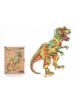 Puzzle drewniane eko 129 Tyranozaur rex A3