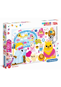 Puzzle 104 Puppies Beauty&SPA z ozdobami