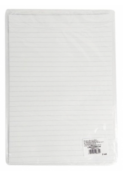 Liniuszek A4 kratka/linia 2szt