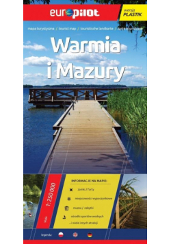 Mapa Turystyczna EuroPilot. Warmia i Mazury plasti