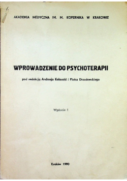 Wprowadzenie do psychoterapii