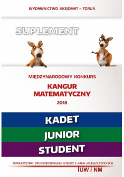 Mat. z wesołym kangurem - Suplement 2018- Kadet...