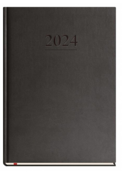 Terminarz 2024 A4 tygodniowy uniwersalny czarny