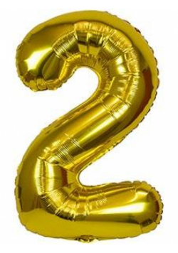 Balon foliowy XXL 2 złoty 61cm