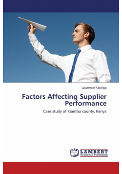 Factors Affecting Supplier Performance