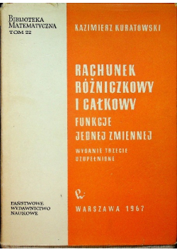Rachunek różniczkowy i całkowy