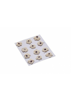 Kwiatki dekoracyjne 18mm ecru 12szt