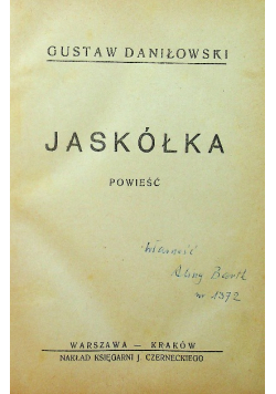 Jaskółka 1920 r