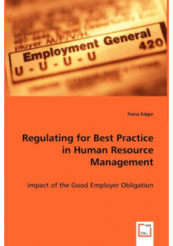 Regulating for Best Practice in Human Resource Management