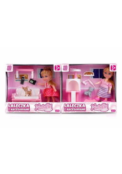 Lalka Natalia w salonie z akcesoriami 11 cm mix