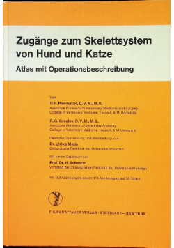 Zugange zum Skelettsystem von Hund und Katze