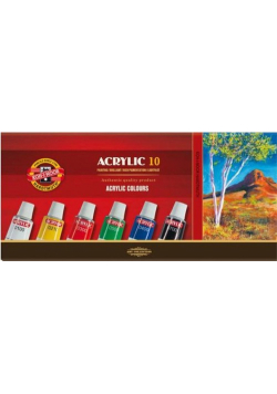 Farby acrylowe 10x16ml 10 kolorów