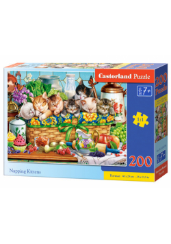 Puzzle 200 Napping Kittens