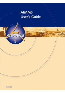 AIMMS 3.8 - User's Guide