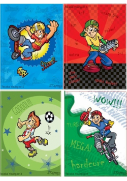 Teczka Young z gumką A4 Mix wzorów