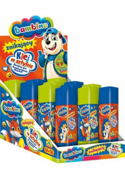 Klej w sztyfcie znikający 12g (12szt) BAMBINO