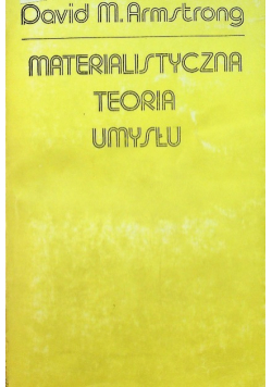 Materialistyczna teoria umysłu