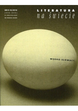 Literatura na świecie nr 9 - 10 / 2016