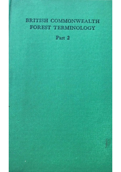 British Commonwealth Forest Terminology Part 2