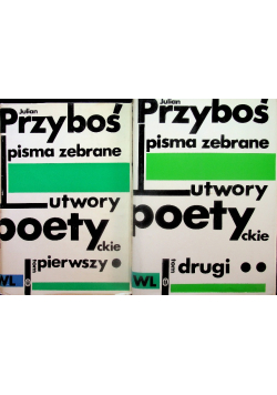 Przyboś Pisma zebrane Utwory poetyckie tom 1 i 2