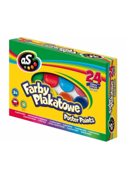 Farby plakatowe 24 kolory 20ml AS
