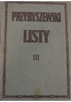 Listy Przybyszewskiego Tom III