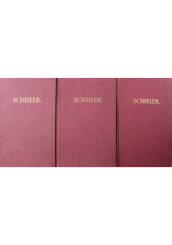 Schiller Dzieła wybrane tom 1 do 3