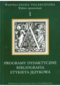 Programy dydaktyczne bibliografia etykieta językowa