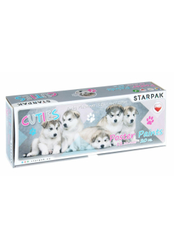 Farby plakatowe 12kol/20ml Cuties psy