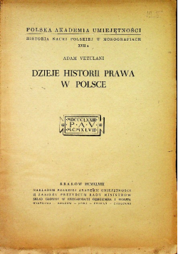 Dzieje historii prawa w Polsce 1948 r.