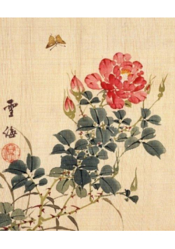Karnet z kopertą Rose and Butterfly