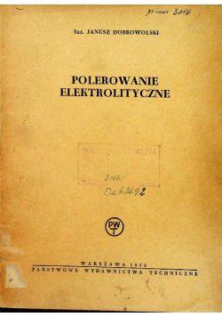 Polerowanie elektrolityczne
