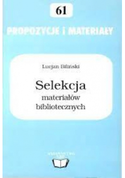 Selekcja materiałów bibliotecznych