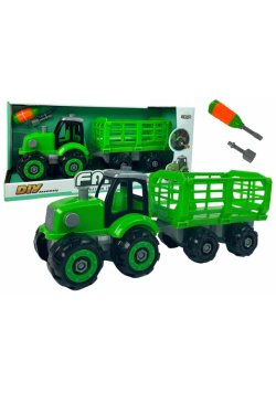 Traktor do rozkręcania zielony