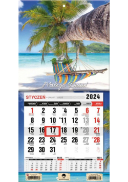 Kalendarz 2024 jednodzielny mini z mag. Tropik