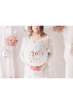 Balon foliowy Bride to be biały 45cm