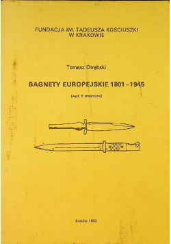 Bagnety europejskie 1801 1945  dedykacja autora