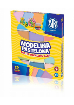 Modelina pastelowa 12 kolorów ASTRA