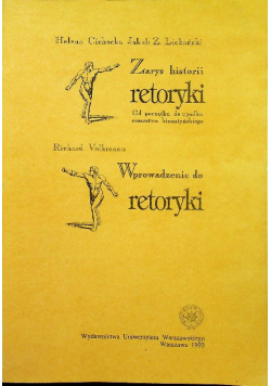 Zarys historii retoryki Wprowadzenie do retoryki
