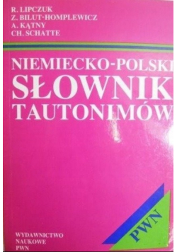 Niemiecko polski słownik tautonimów