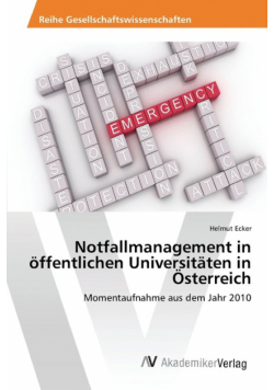 Notfallmanagement in öffentlichen Universitäten in Österreich
