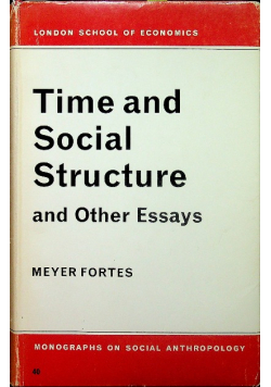 Time And Social Structure And Other Essays