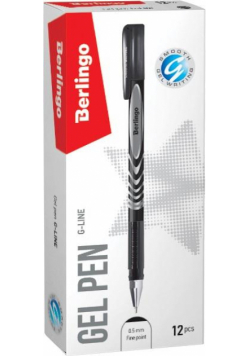 Długopis żelowy czarny 0,5mm G-line (12szt)