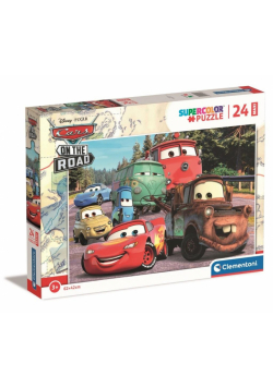 Puzzle 24 Maxi Super Kolor Cars on the road