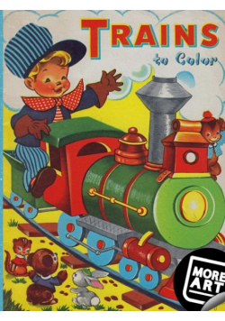 Trains to Color Coloring Book